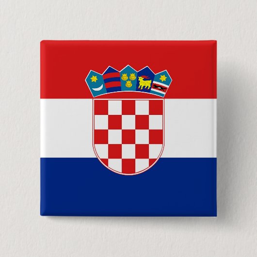 Schaltfläche mit der Flagge Kroatiens Button (Vorderseite)