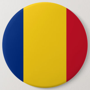 Schaltfläche mit der Flagge Rumäniens Button