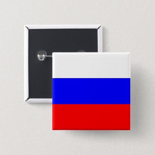 Schaltfläche mit der Flagge Russlands Button (Vorne & Hinten)