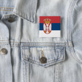 Schaltfläche mit der Flagge Serbiens Button (Beispiel)