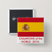 Schaltfläche mit der Flagge Spaniens Button (Vorne & Hinten)