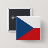 Schaltfläche mit der Flagge Tschechiens Button (Vorne & Hinten)