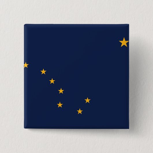 Schaltfläche mit der Flagge von Alaska Button (Vorderseite)
