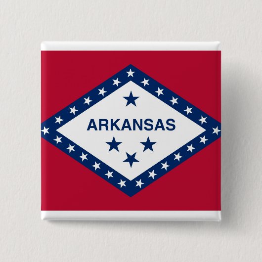 Schaltfläche mit der Flagge von Arkansas Button (Vorderseite)