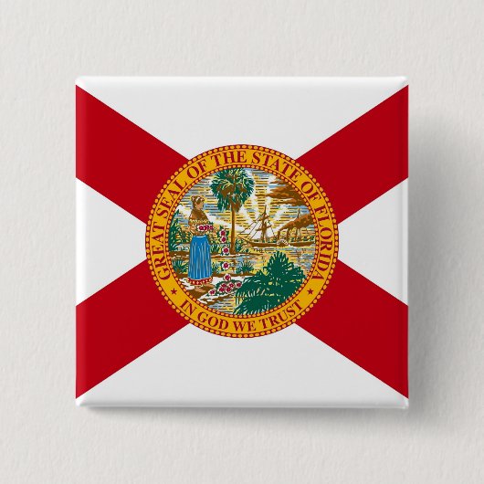 Schaltfläche mit der Flagge von Florida Button (Vorderseite)