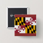 Schaltfläche mit der Flagge von Maryland Button (Vorne & Hinten)