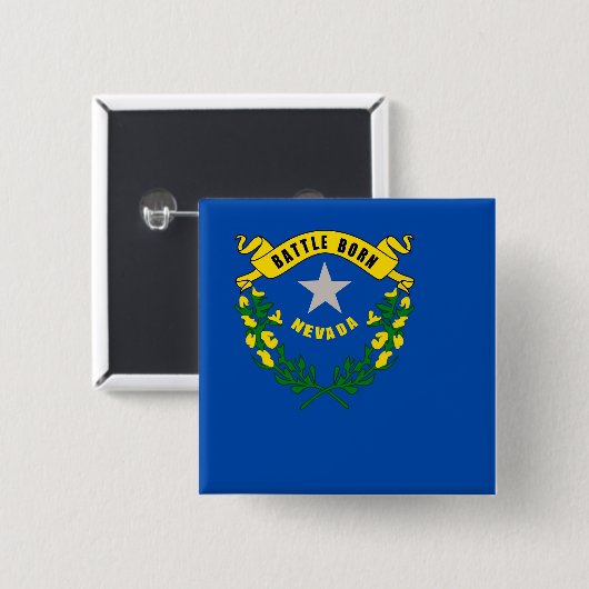 Schaltfläche mit der Flagge von Nevada Button (Vorne & Hinten)