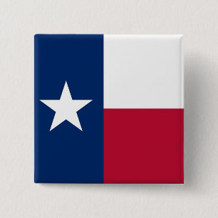 Schaltfläche mit der Flagge von Texas Button