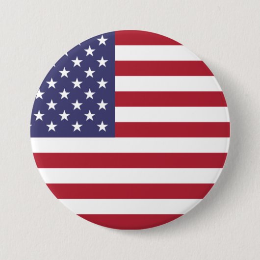 Schaltfläche mit der US-Flagge für weiß und blau Button (Vorderseite)