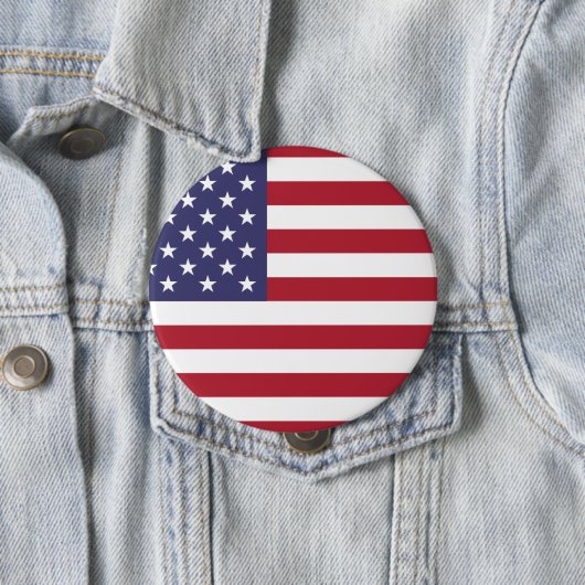 Schaltfläche mit der US-Flagge für weiß und blau Button (Beispiel)