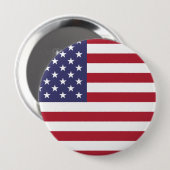 Schaltfläche mit der US-Flagge für weiß und blau Button (Vorne & Hinten)
