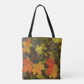 SCHALTFLÄCHE MIT FALLTHEMEN/ BLÄTTER AUF DEM BODEN TASCHE (Rückseite)