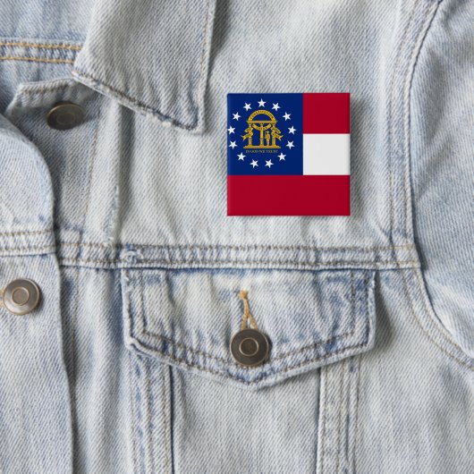 Schaltfläche mit Flagge für Georgien Button (Beispiel)