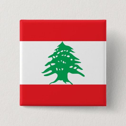 Schaltfläche mit Flagge im Libanon Button (Vorderseite)