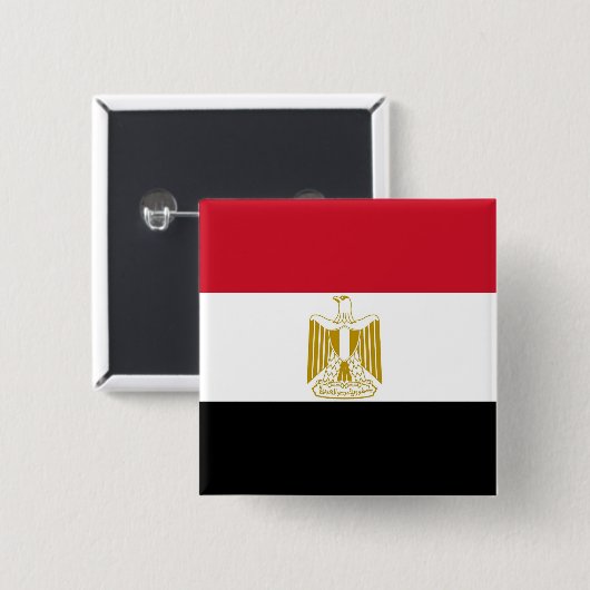 Schaltfläche mit Flagge in Ägypten Button (Vorne & Hinten)
