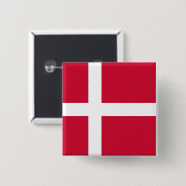 Schaltfläche mit Flagge in Dänemark Button (Vorne & Hinten)