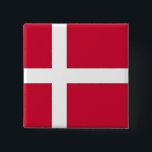 Schaltfläche mit Flagge in Dänemark Button<br><div class="desc">Schaltfläche mit der Flagge Dänemarks.</div>