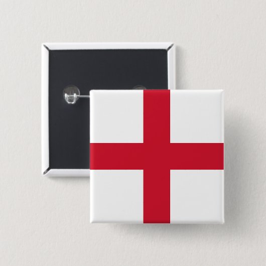 Schaltfläche mit Flagge in England Button (Vorne & Hinten)