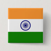 Schaltfläche mit Flagge in Indien Button (Vorderseite)