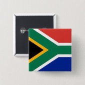 Schaltfläche mit Flagge in Südafrika Button (Vorne & Hinten)