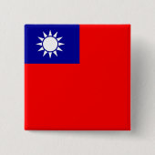 Schaltfläche mit Flagge in Taiwan Button (Vorderseite)