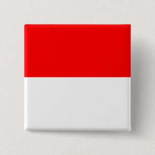 Schaltfläche mit Flagge Indonesiens Button