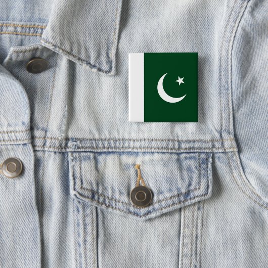 Schaltfläche mit Flagge Pakistans Button (Beispiel)