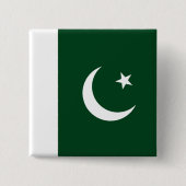 Schaltfläche mit Flagge Pakistans Button (Vorderseite)