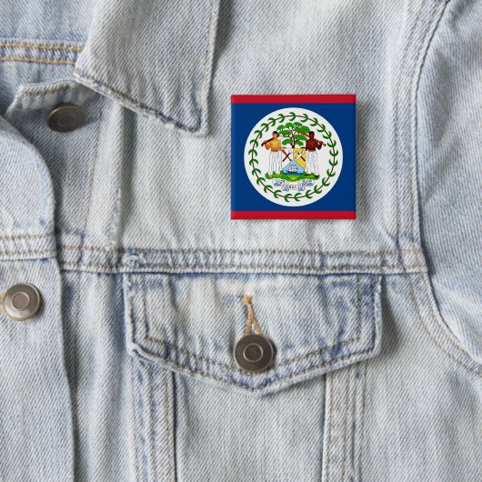Schaltfläche mit Flagge von Belize Button (Beispiel)
