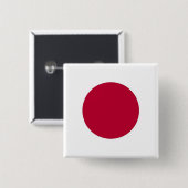 Schaltfläche mit japanischer Flagge Button (Vorne & Hinten)