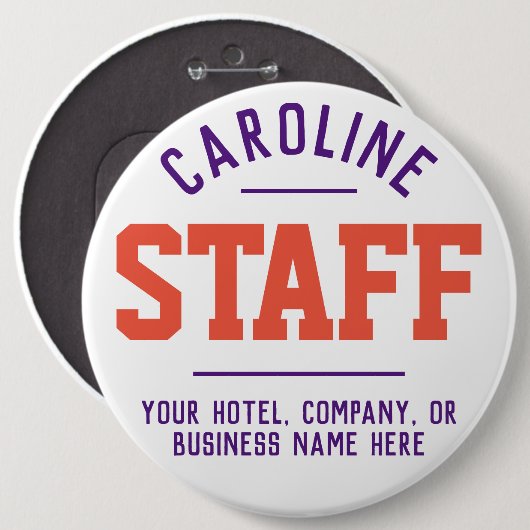 Schaltfläche Mitarbeiter Button (Vorne & Hinten)