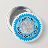 Schaltfläche "Mitarbeiter des Monats" mit benutzer Button (Vorne & Hinten)