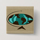 Schaltfläche "Moderne Globe-Kunst" des Mittelalter Button (Vorderseite)