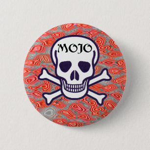 Schaltfläche Mojo Skull Lava Button