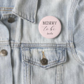 Schaltfläche "Mommy to Be Blue Pink Baby Shower" Button (Beispiel)