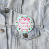 Schaltfläche Mommy to be Floral Chic Rose Button (Beispiel)
