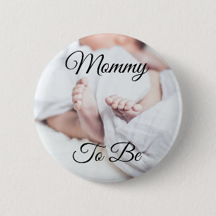 Schaltfläche "Mommy to be Niedlich Baby Feet Baby Button