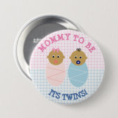 Schaltfläche "Mommy to Be Twin Boy and girl Baby S Button (Vorne & Hinten)