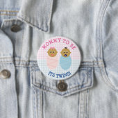 Schaltfläche "Mommy to Be Twin Boy and girl Baby S Button (Beispiel)