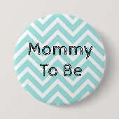 Schaltfläche "Mommy to be Zickzack Baby Shower" Button (Vorderseite)