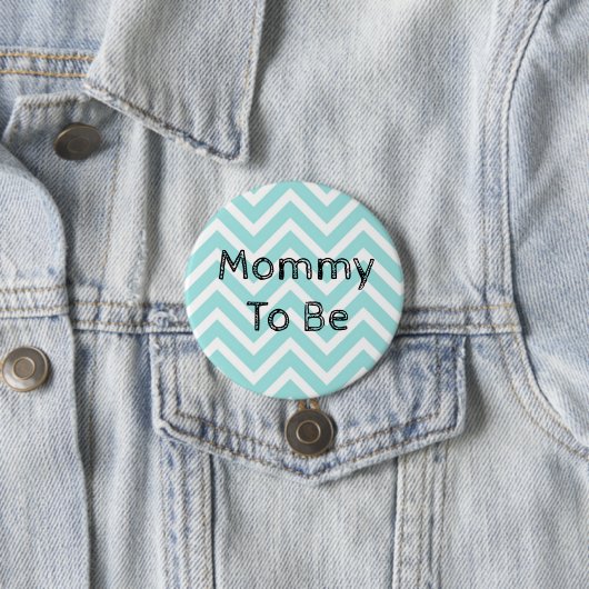 Schaltfläche "Mommy to be Zickzack Baby Shower" Button (Beispiel)