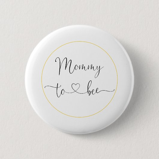 Schaltfläche "Mommy to Bee Baby Shower" Button (Vorderseite)