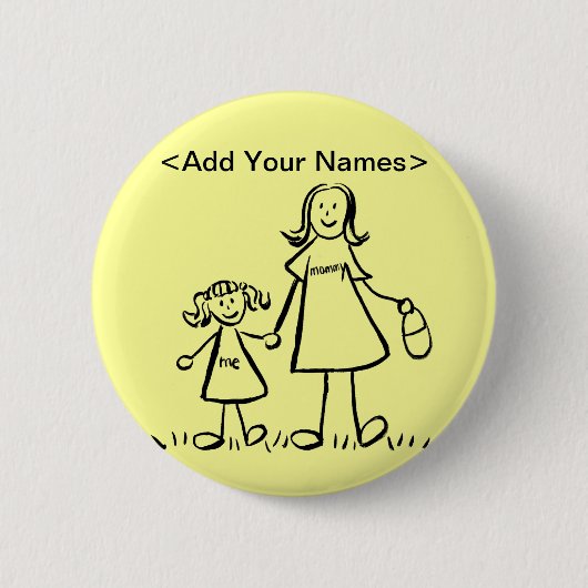 Schaltfläche MOMY und Me (Namen anpassen) Button (Vorderseite)