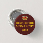 Schaltfläche Monarchy 2024 wiederherstellen Button (Vorne & Hinten)