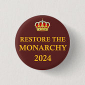Schaltfläche Monarchy 2024 wiederherstellen Button (Vorderseite)