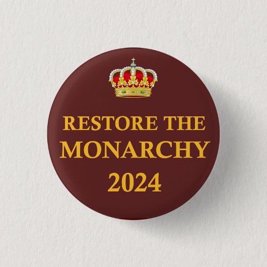 Schaltfläche Monarchy 2024 wiederherstellen Button (Vorderseite)