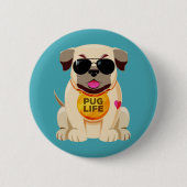 Schaltfläche "Mops Life" Button (Vorderseite)