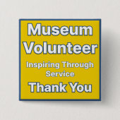 Schaltfläche "Museum Volunteer" Button (Vorderseite)