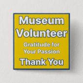 Schaltfläche "Museum Volunteer" Button (Vorderseite)