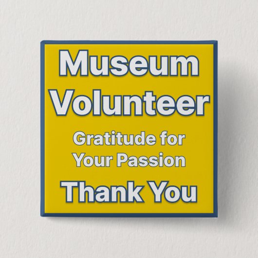Schaltfläche "Museum Volunteer" Button (Vorderseite)